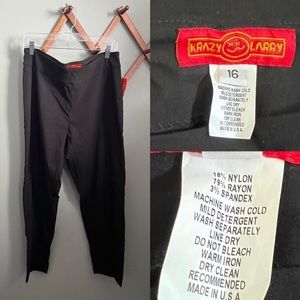 Krazy Larry (size 16) NWT black pant